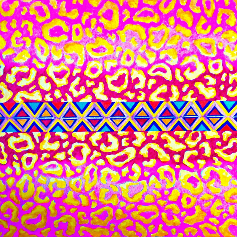 THE TRIBAL LEOPARD, IN PINK
