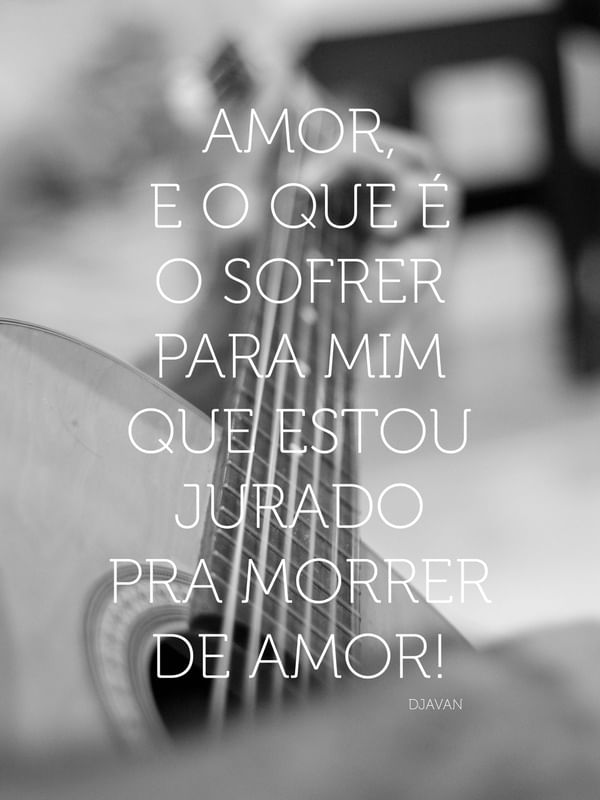 PRA MORRER DE AMOR!