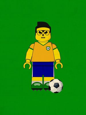 SKULL SOCCER BRAZIL LEGO