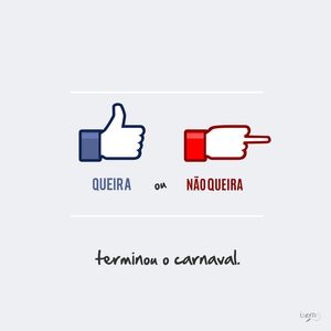 TERMINOU O CARNAVAL