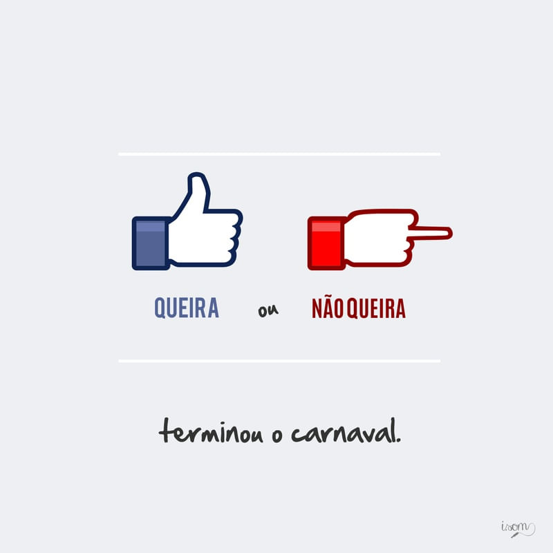 TERMINOU O CARNAVAL