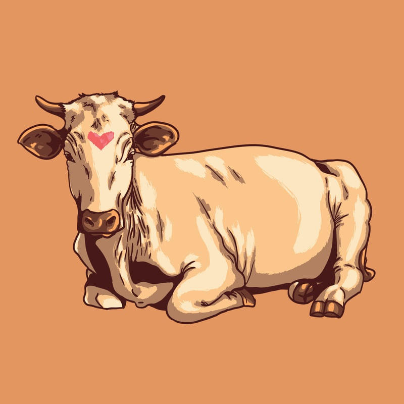 ANIMAIS AMOROSOS VACA