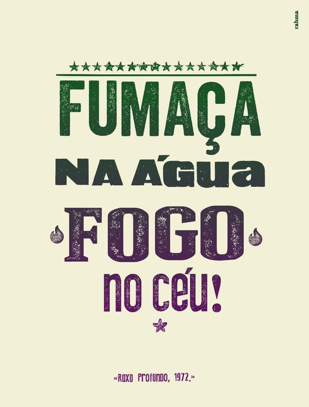 FUMAÇA NA ÁGUA