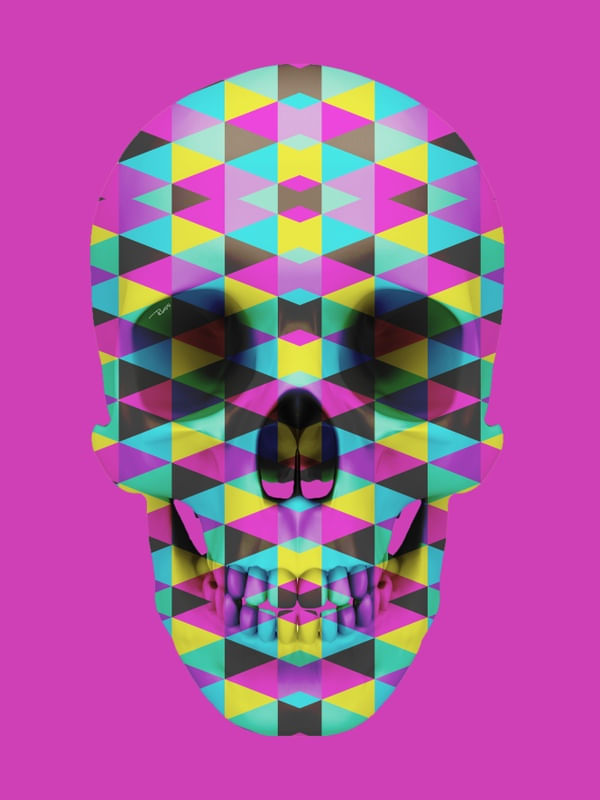 SKULL COLORS TRIANGULE 3