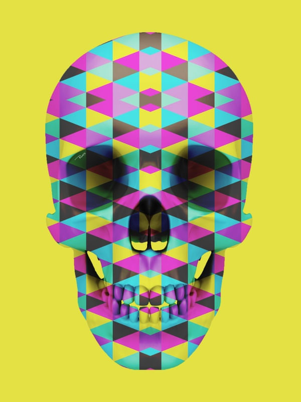 SKULL COLORS TRIANGULE 1