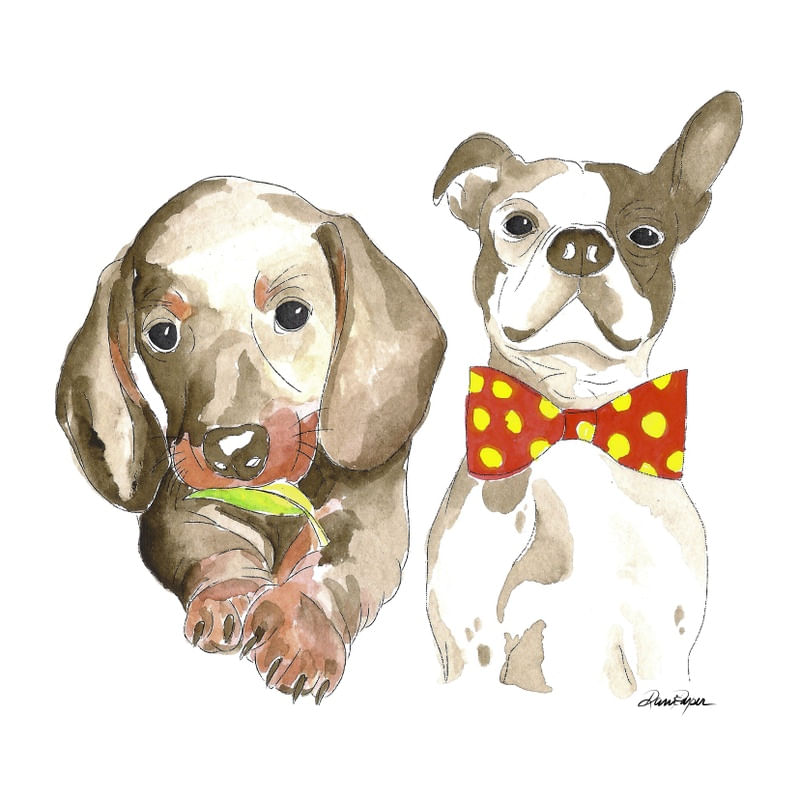 WATERCOLOR DOGS