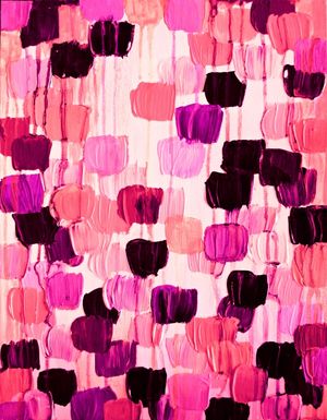DOTTY IN CORAL AND AUBERGINE