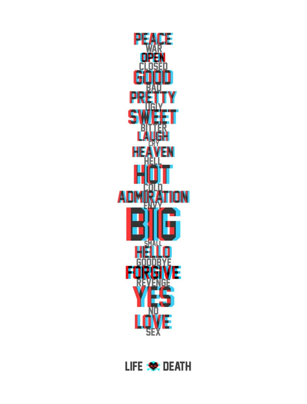 ANTONYMS ANAGLYPH