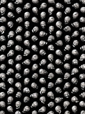 LOWPOLY SKULL PATTERN