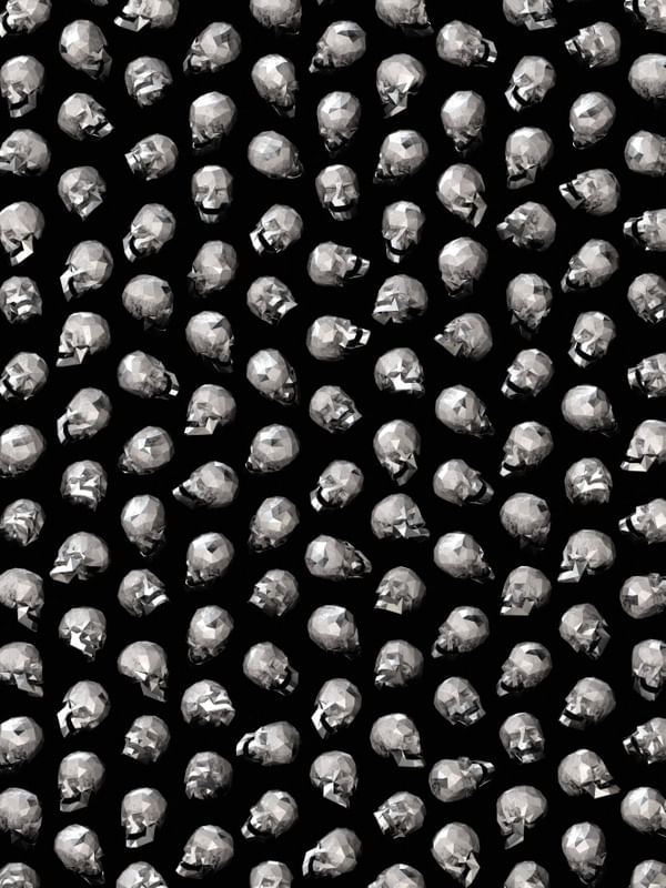 LOWPOLY SKULL PATTERN