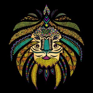 DARK TRIBAL LION
