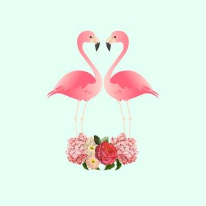 FLAMINGOS IN LOVE