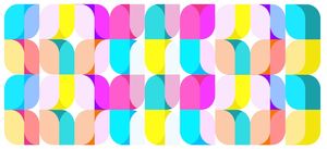GEOMETRIC COLORS WHITE
