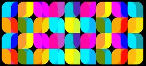 GEOMETRIC COLORS BLACK