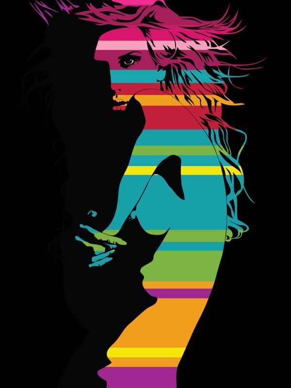 COLORS STRIPS GIRL