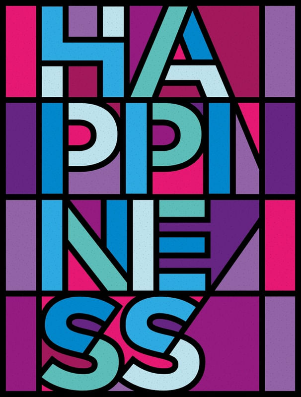 HAPPINESS - STAINED GLASS