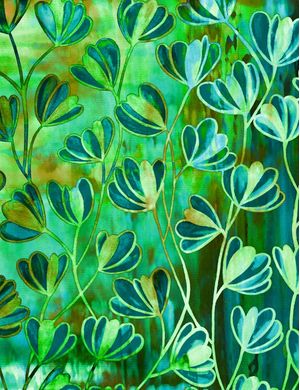 EFFLORESCENCE - BLUE GREEN BROWN