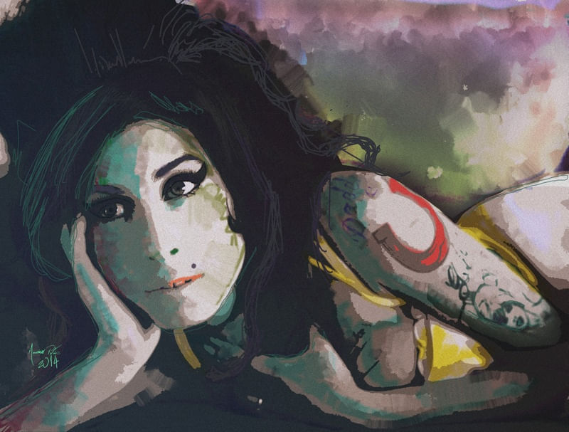 AMY WINEHOUSE EM CORES
