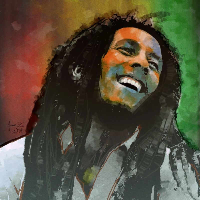 BOB MARLEY EM CORES