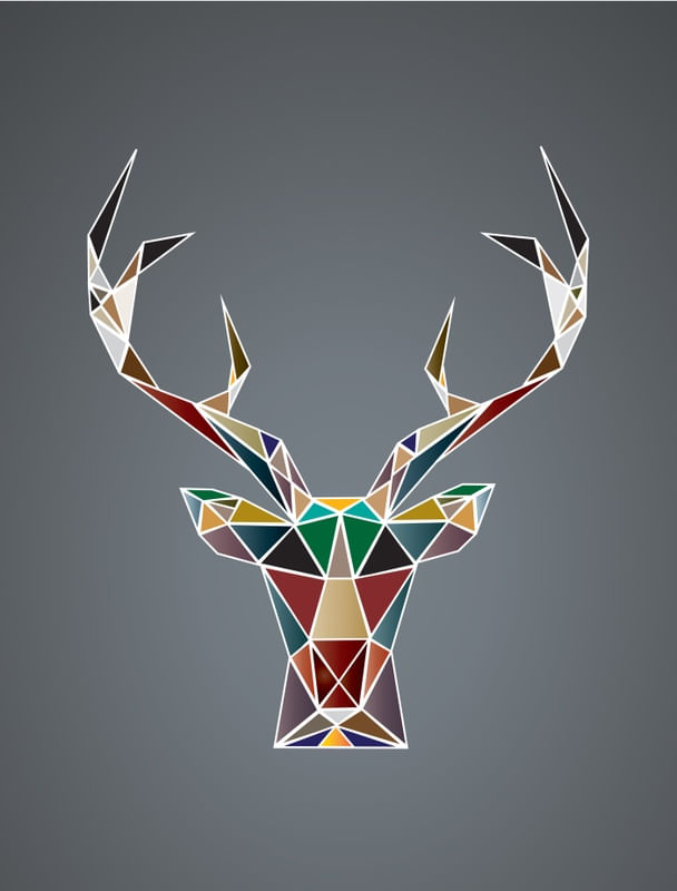 DEER IN GRAY