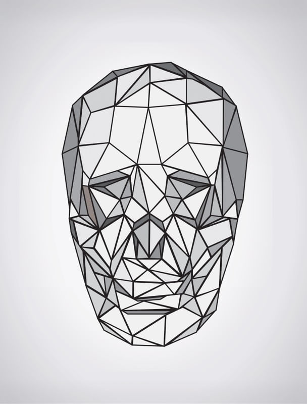 SKULL IN WHITE
