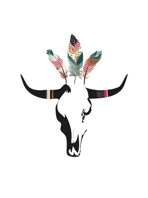 FANCY COW SKULL