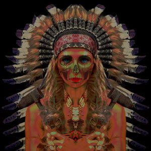 NATIVE SKULL INDIAN
