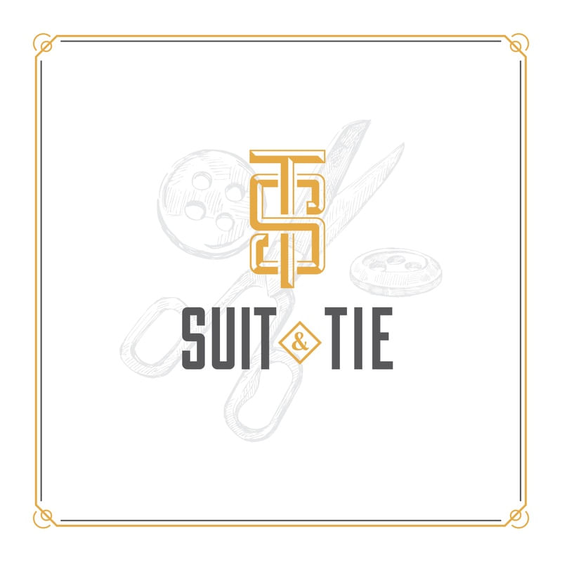 MONOGRAMS WHITE - SUIT AND TIE