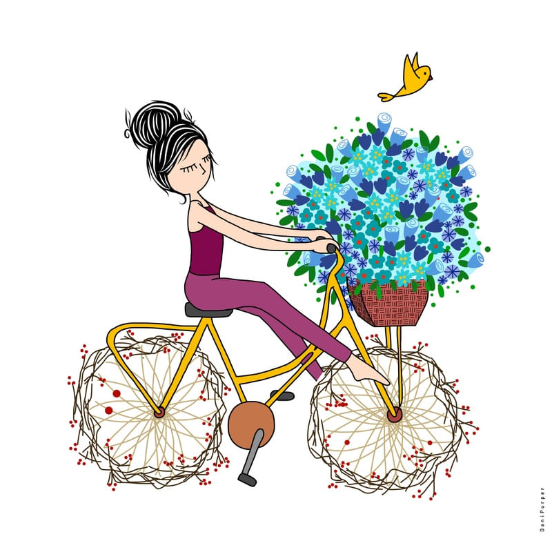 BICICLETA FLORISTA
