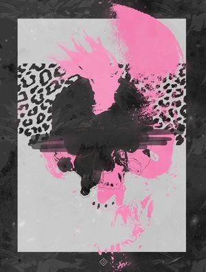 SKULL PUNK ROSA