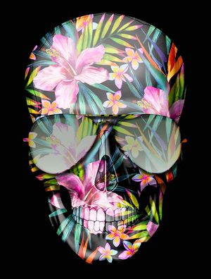HAWAII SKULL FLOWERS