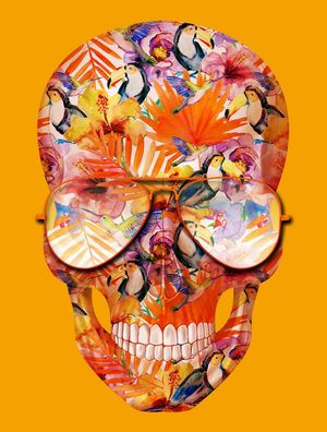SKULL COLORFUL TOUCAN