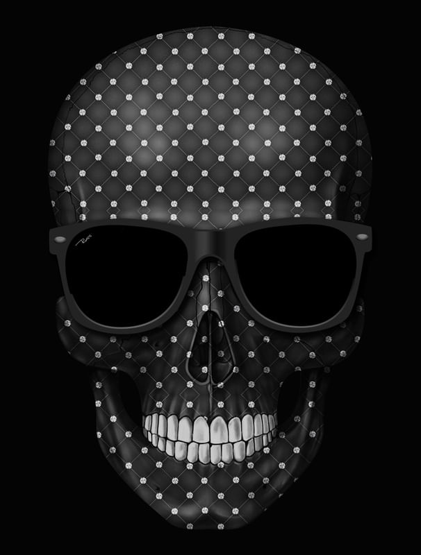 Quadro Decorativo SKULL LUXURY DIAMOND