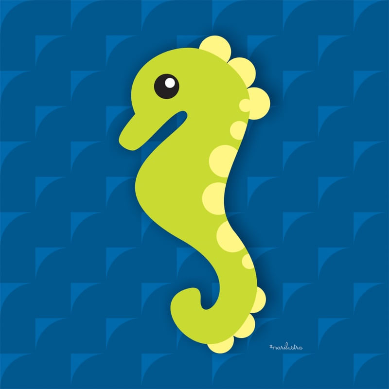 FUNDO DO MAR CAVALO MARINHO