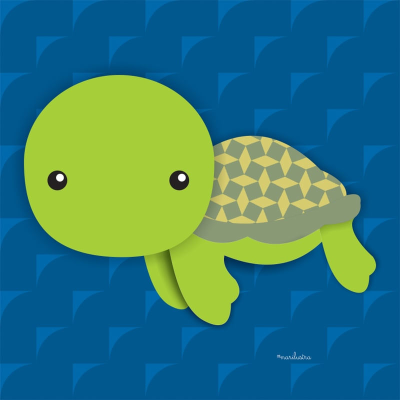 FUNDO DO MAR TARTARUGA