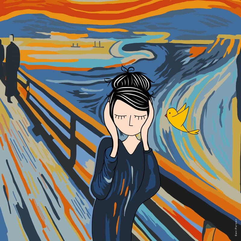 ELIZA E PIU EM O GRITO DE EDVARD MUNCH