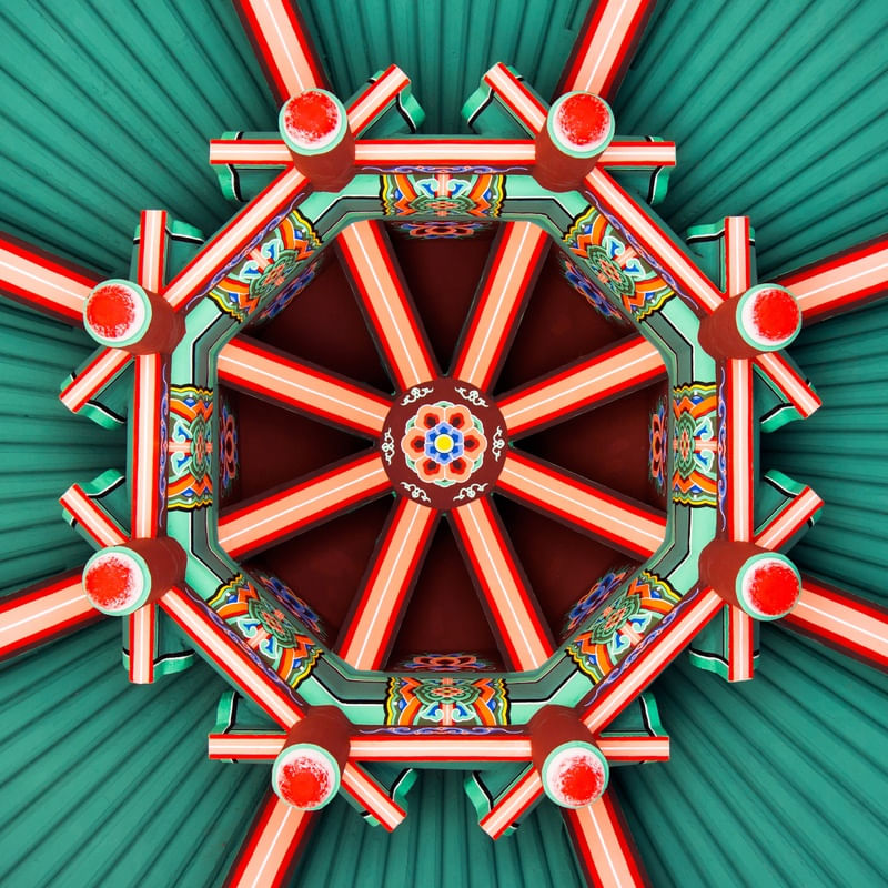 ORNAMENTAÇÃO DE TEMPLO (CORÉIA)