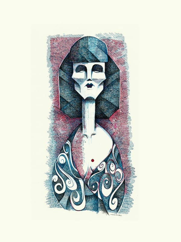 MULHER AZUL