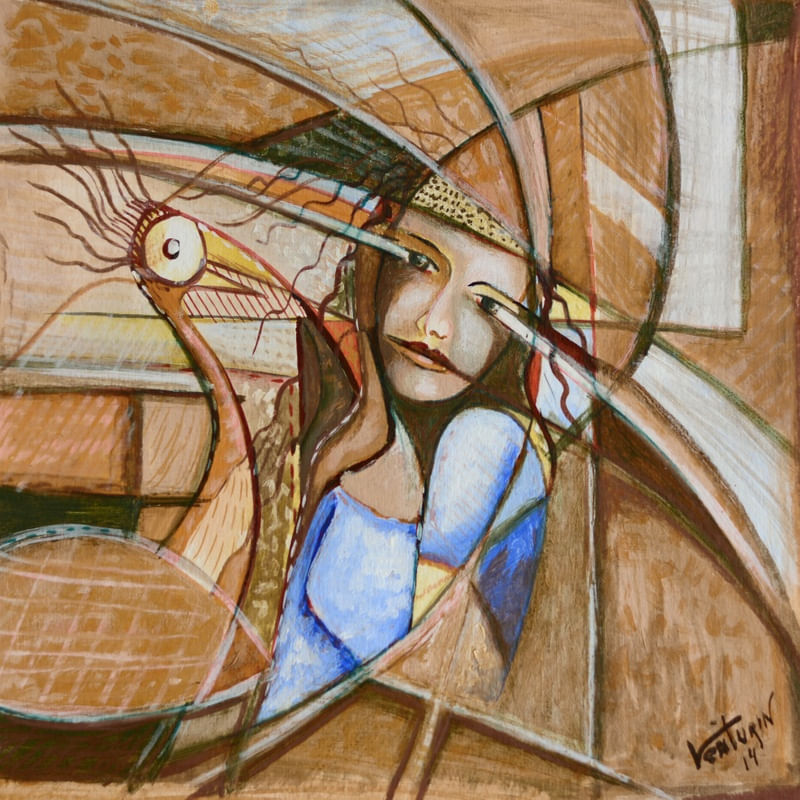 MULHER E PÁSSARO