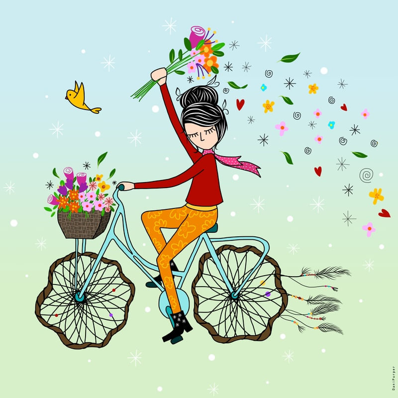 BICICLETA FLORES