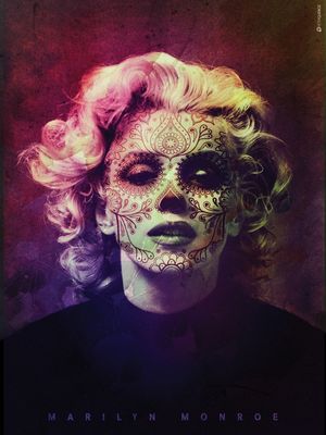 MARILYN MONROE MEXICAN SKULL