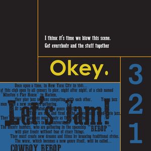 OKEY LETS JAM COWBOY BEBOP QUADRADO