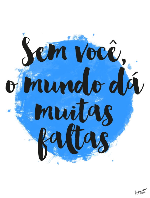 AS FALTAS QUE O MUNDO DÁ