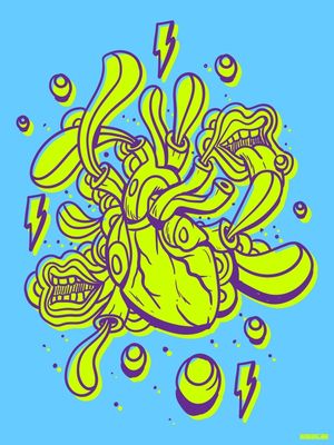 DOODLE SURREAL HEART