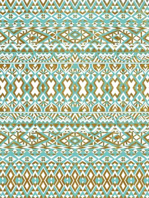 MINT AND GOLD TRIBAL BEACH