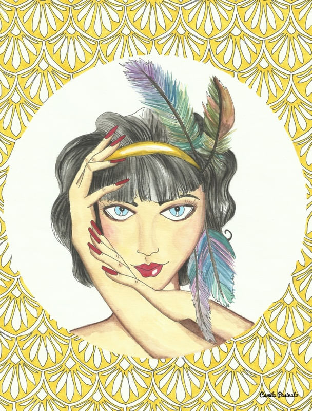 ROLF ARMSTRONG INSPIRED YELLOW