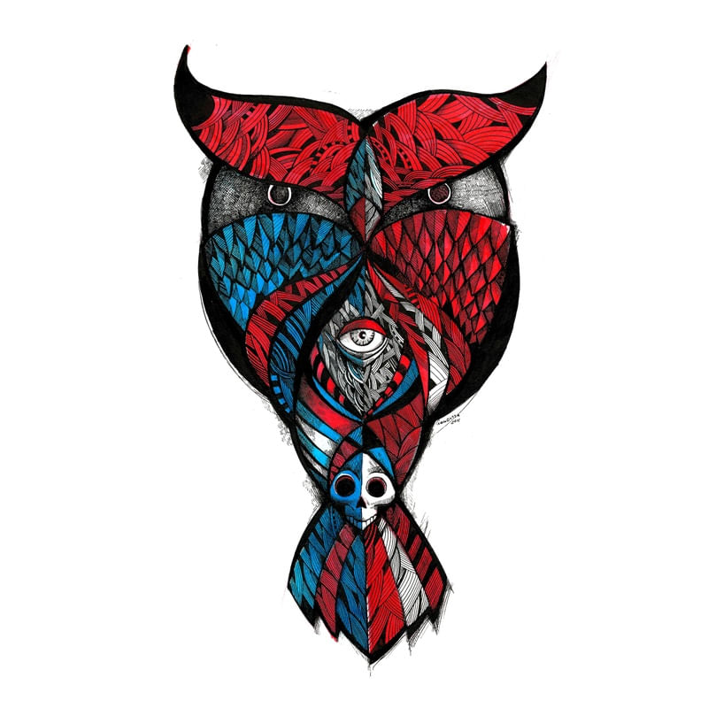 OWL-SKULL-WHITE