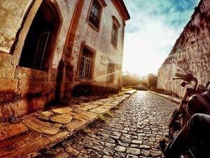 OLD CITY STREET SUNSET
