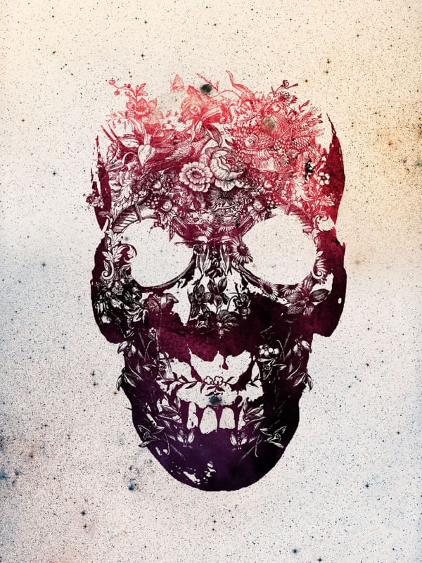 FLORAL SKULL