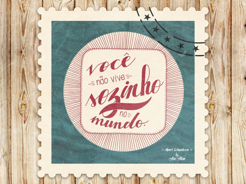 VOCÊ NÃO VIVE SOZINHO